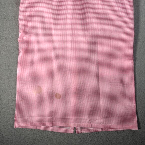 NWT Dreamcrest Night Gown Women’s Size L‎ Coral Gingham Plaid Pearl Snap Muumuu - Picture 11 of 12